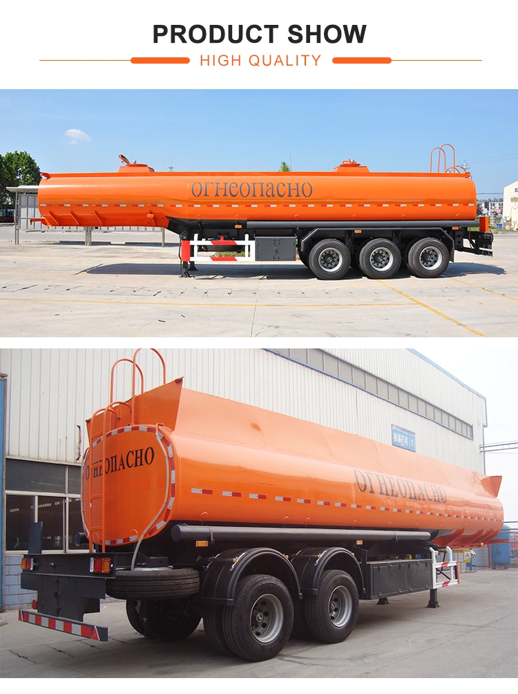 Clw Water Transportation Fuel Tanker Semi Trailer 2 Axles 3 Axles 4 Axles Gasoline Tank Semi Trailer