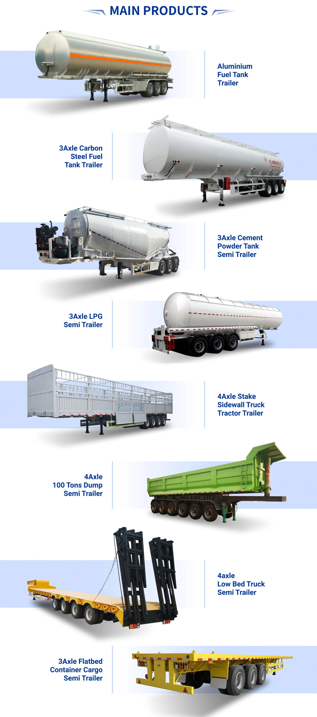 Adr 3axle 42000/50000L Carbon Stainless Steel Aluminium Alloy Petrol Gasoline Diesel Heavy Oil Water Milk Fuel Tank Truck Semi Tractor Utility Tanker Trailer