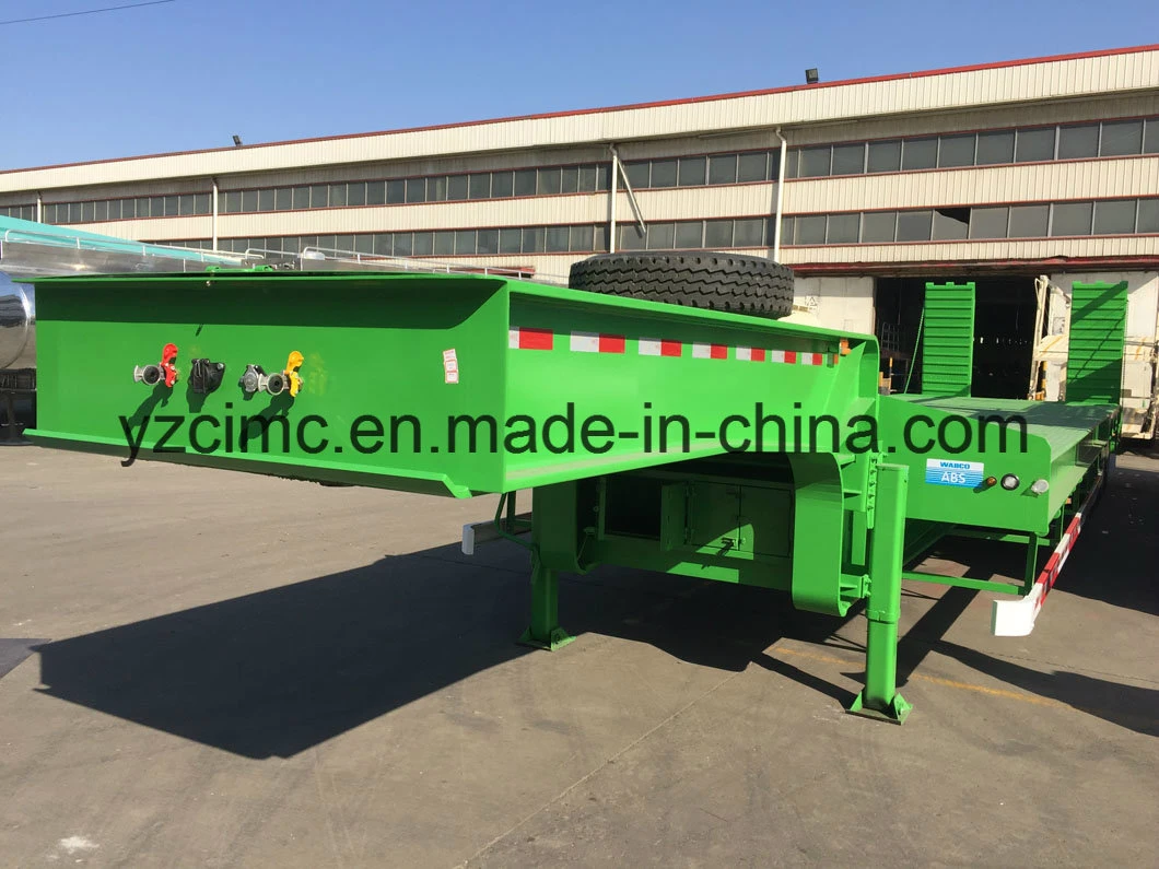 Cimc Heavy Machine Carrier Lowbed Semi Trailer