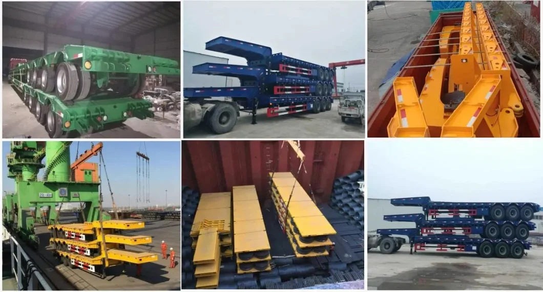 Jiyake Special Transport Heavy Machine Carrier Lowbed Semi Trailer with High Quality