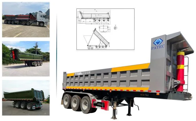 3 Axles 60t Bulk Cargo Transportation/Ore Transportation/Construction Sand and Gravel Transportation Special Dump Semi Trailer