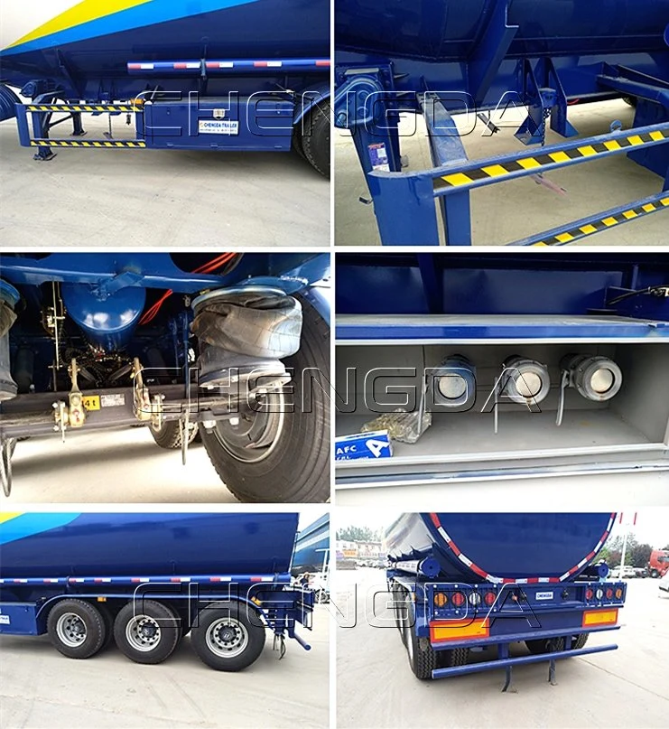 3 Axles Used Fuel Tanker Trailer Aluminium Alloy Tanker Semi Trailer with Low Price