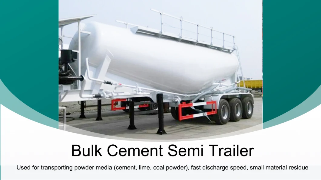 Tri Axle 45 Cubic Special Transportation Bulker Tank Trailers Powder Flour Bulk Carrier Semi Truck Trailer for Sale